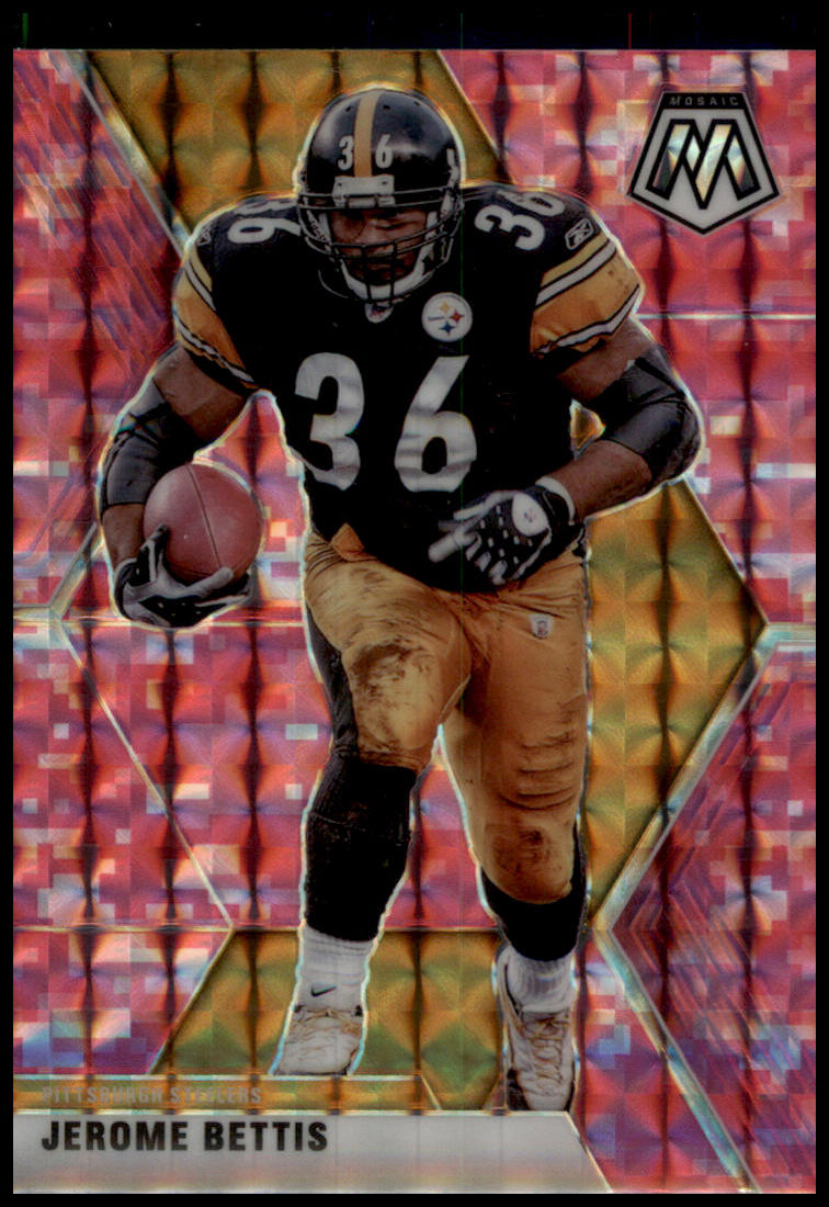 2020 Panini Mosaic #172 Jerome Bettis Prizm Camo Pink