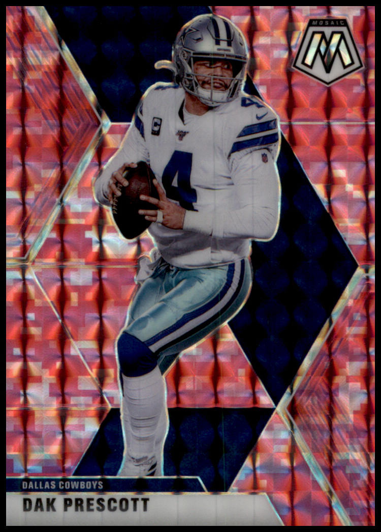 2020 Panini Mosaic #58 Dak Prescott Prizm Camo Pink