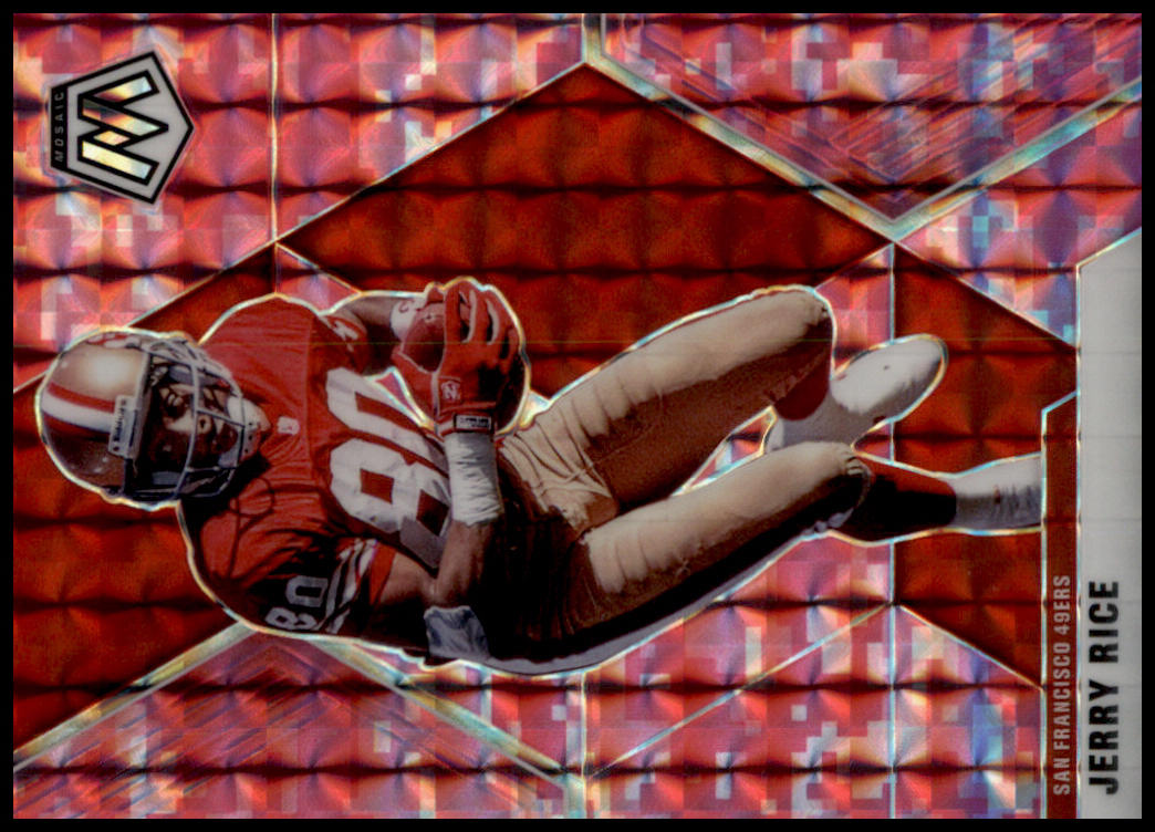 2020 Panini Mosaic #178 Jerry Rice Prizm Camo Pink