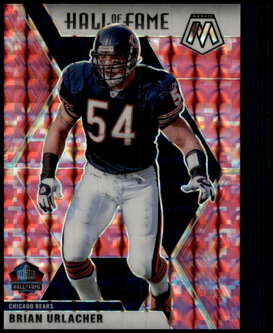 2020 Panini Mosaic #282 Brian Urlacher Prizm Camo Pink