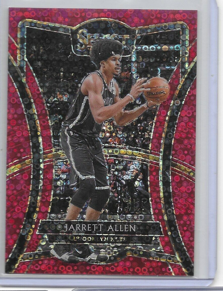 2019-20 Prizm Red Disco Prizm- Jarrett Allen /49 Nets, Cleveland Cavliers SP!