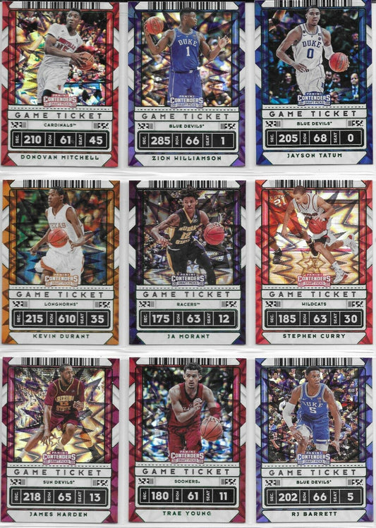 2020-21 Contenders Draft Green Explosion- Pick Your Card- w/Variations Zion, Ja