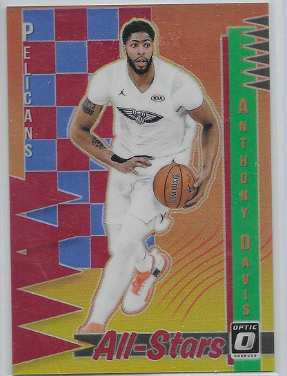 2018-19 Optic All Stars Red Prizm- Anthony Davis /99 Pelicans, Lakers!