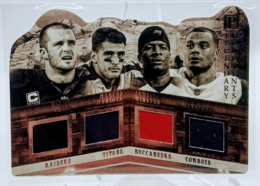 2017 Panini Legendary Monuments #/99 CARR MARIOTA WINSTON PRESCOTT #LM-18 RARE