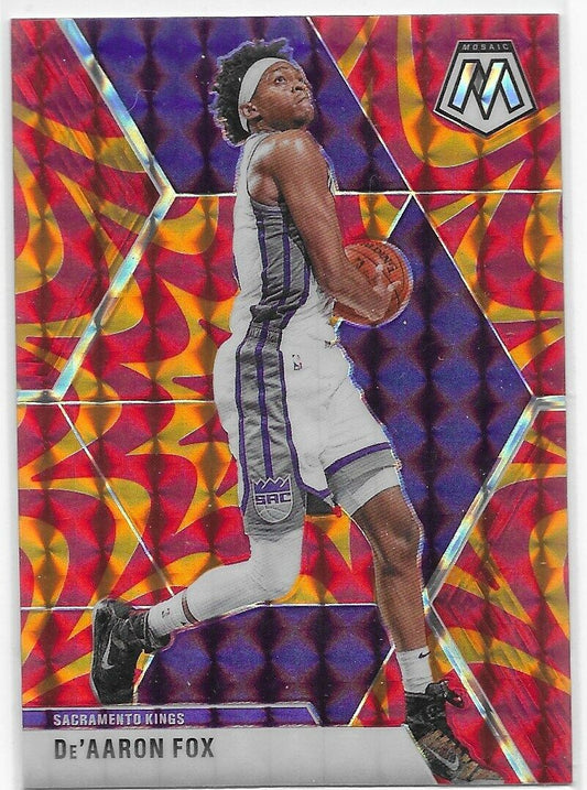 2019-20 Mosaic Orange Reactive Prizm- De'Aaron Fox Sacramento Kings!