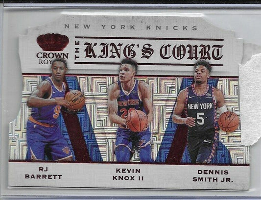 2019-20 Crown Royale Kings Court Ruby- RJ Barrett, Knox, Smith Jr /49 Knicks RC!