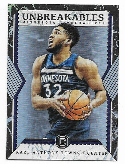 2017-18 Cornerstones Unbreakables- Karl Anthony Towns Minnesota Timberwolves