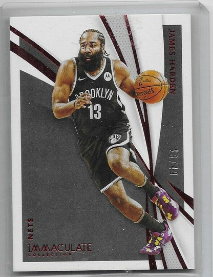 2020-21 Immaculate Ruby- James Harden  /49 Brooklyn Nets! 76ers