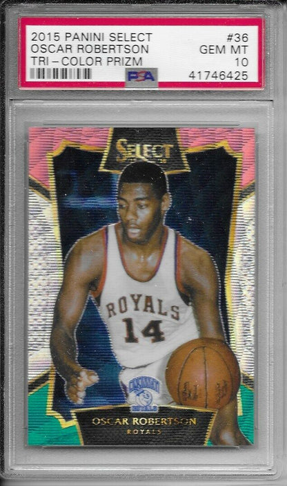 2015-16 Select Concourse Tri Color Prizm- Oscar Robertson PSA 10 Rare!