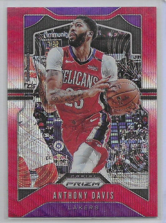 2019-20 Prizm Ruby Wave- Anthony Davis LA Lakers!