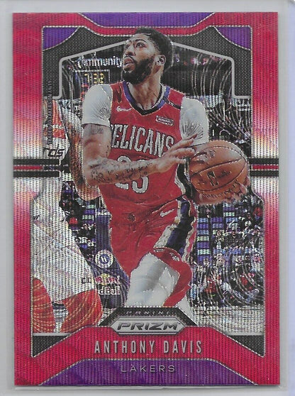 2019-20 Prizm Ruby Wave- Anthony Davis LA Lakers!