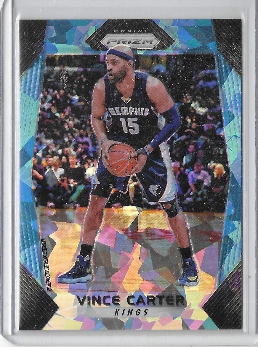 2017-18 Panini Prizm Blue Ice Prizm- Vince Carter /99 Rare!