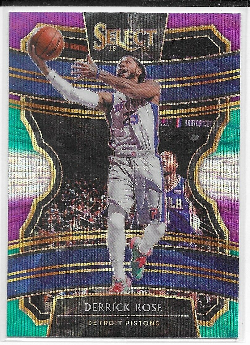 2019-20 Select Tri Color Prizm- Derrick Rose Detroit Pistons!