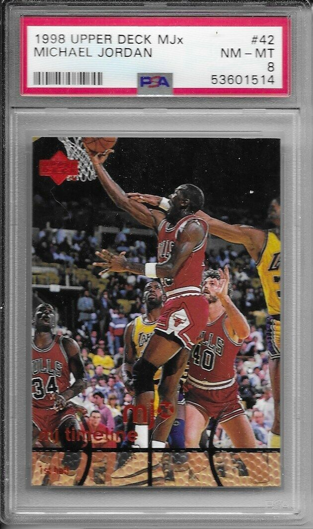 1998 Upper Deck MJX- Michael Jordan PSA 8 Chicago Bulls NM/Mint