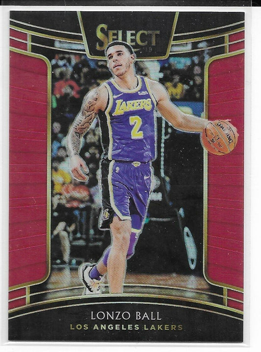 2018-19 Select Concourse Maroon Prizm- Lonzo Ball /199 Pelicans! 2nd Year!