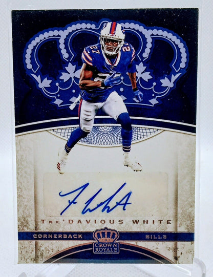 2017 PANINI CROWN ROYALE TRE DAVIOUS WHITE ROOKIE AUTOGRAPH AUTO RC