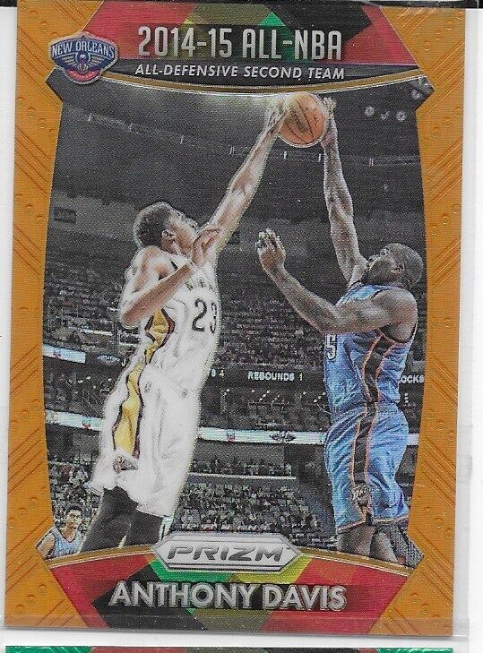 2015-16 Prizm All Nba Orange Prizm- Anthony Davis /65 Rare!