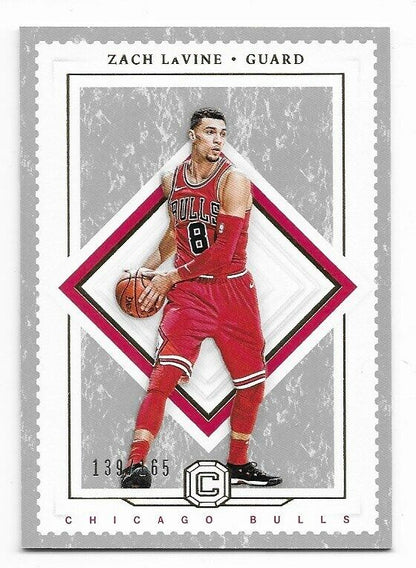 2017-18 Panini Cornerstones- Zach Lavine /165 Chicago Bulls!