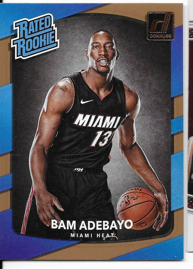 2017-18 Donruss Rated Rookie- Bam Adebayo Miami Heat!