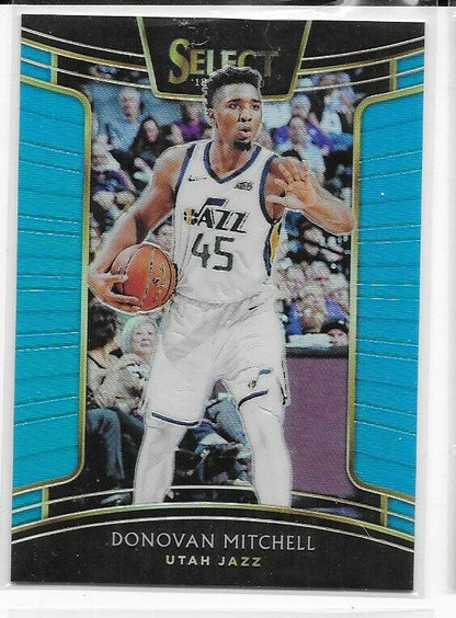 2018-19 Select Concourse Light Blue Prizm- Donovan Mitchell /299 Utah Jazz