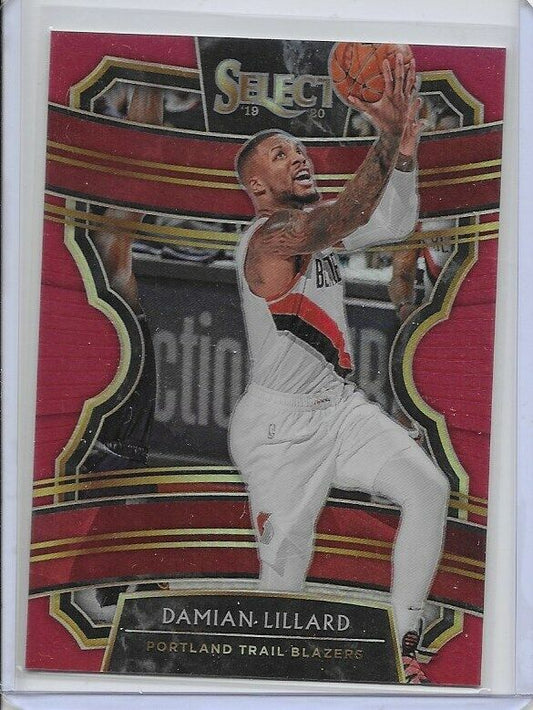 2019-20 Select Maroon Prizm- Damian Lillard /199 Portland Trail Blazers!