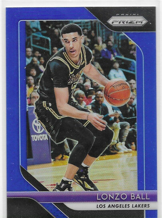 2018-19 Prizm Blue Prizm- Lonzo Ball /199 Lakers, Pelicans!