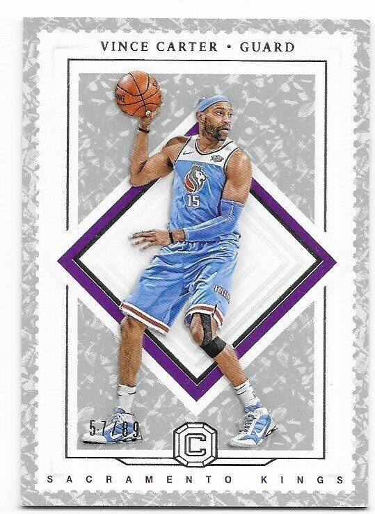 2017-18 Panini Cornerstones Crystals- Vince Carter /89 Sacramento Kings! Rare!