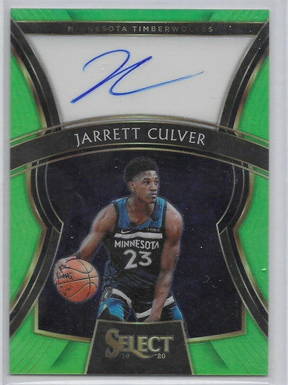 2019-20 Select Rookie Signatures Green Prizm- Jarrett Culver /99