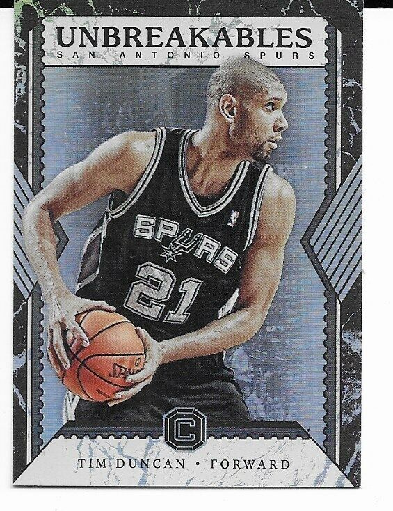 2017-18 Cornerstones Unbreakables- Tim Duncan San Antonio Spurs! Rare!