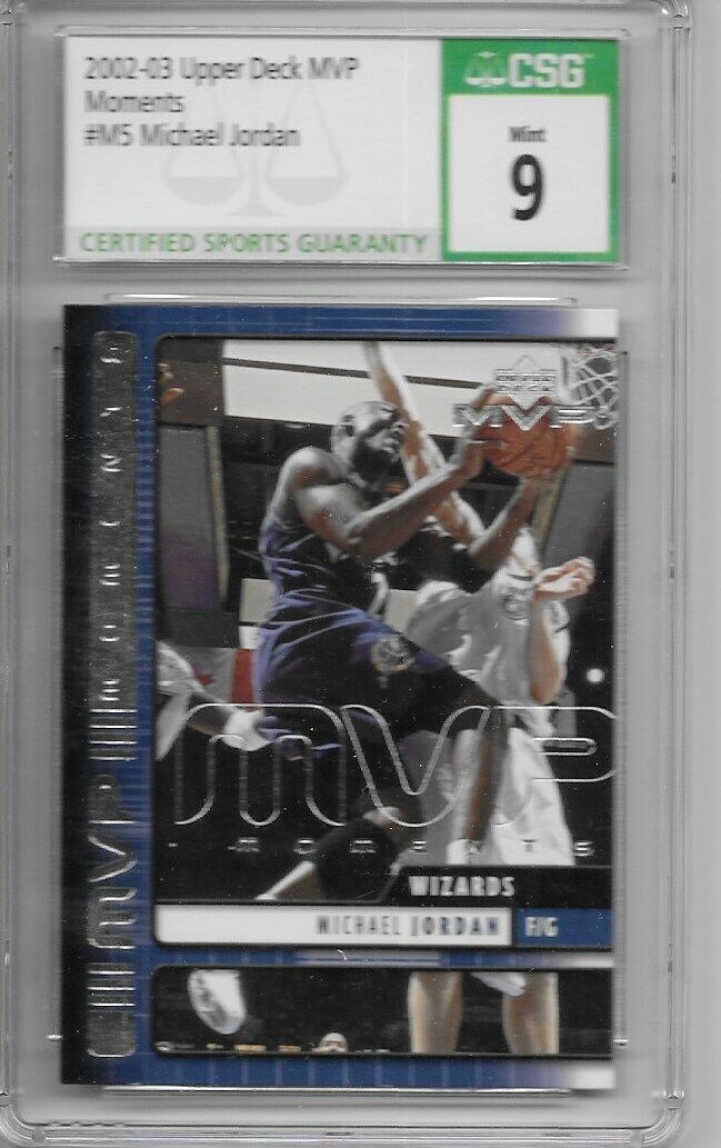 2002-03 Upper Deck MVP Moments- Michael Jordan CSG 9 Mint! GOAT!