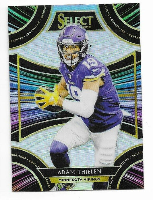 2018 Select Sensations Silver Prizm- Adam Thielen Minnesota Vikings!