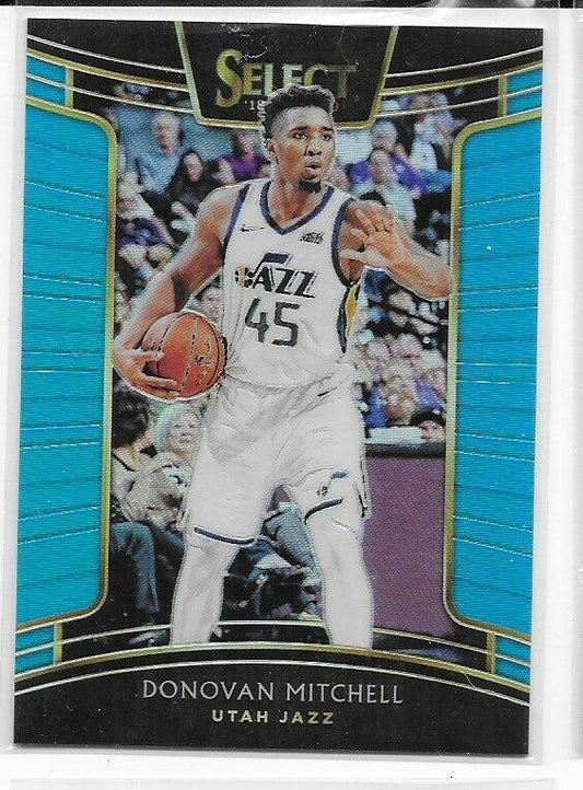 2018-19 Select Concourse Light Blue Prizm- Donovan Mitchell /299 Utah Jazz