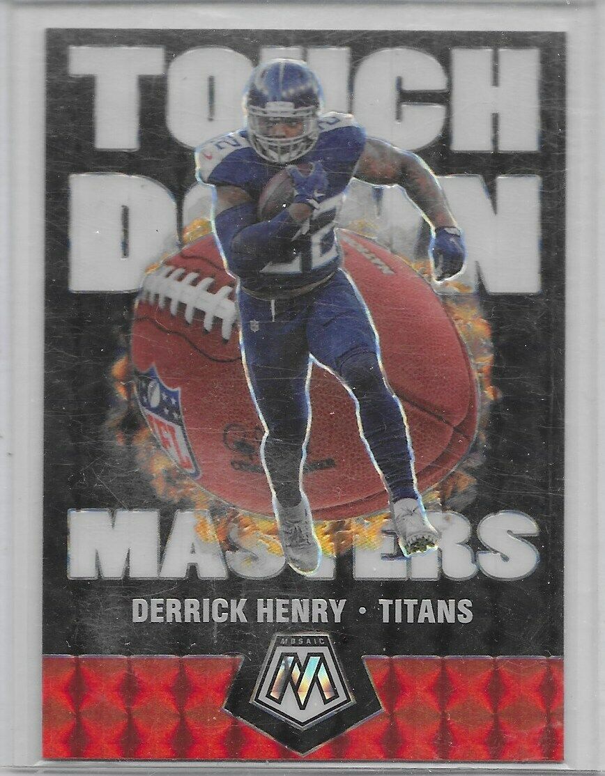 2020 Mosaic Touchdown Masters Silver Mosaic Prizm- Derrick Henry Tennessee Titan