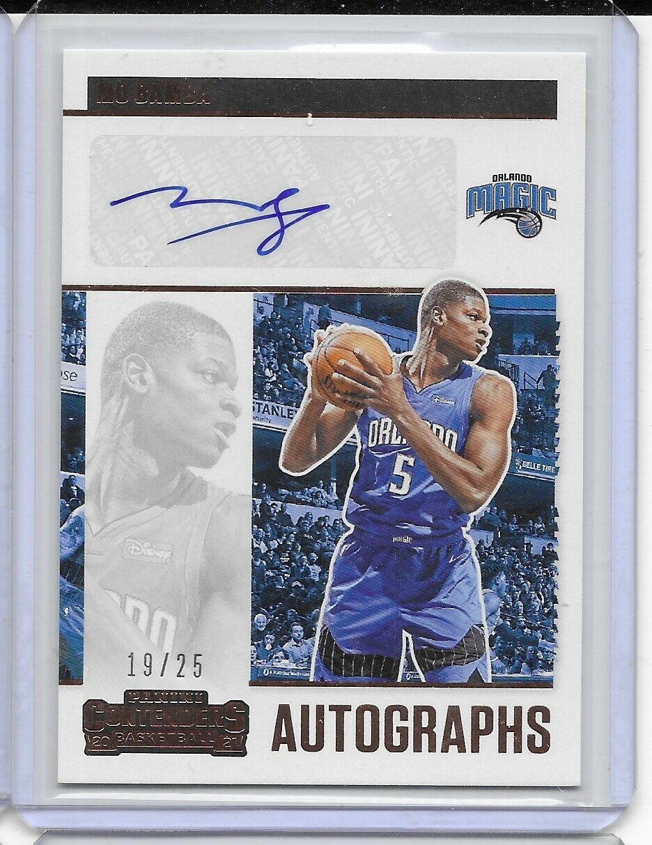 2020-21 Contenders Autographs Bronze- Mo Bamba /25 Orlando Magic!