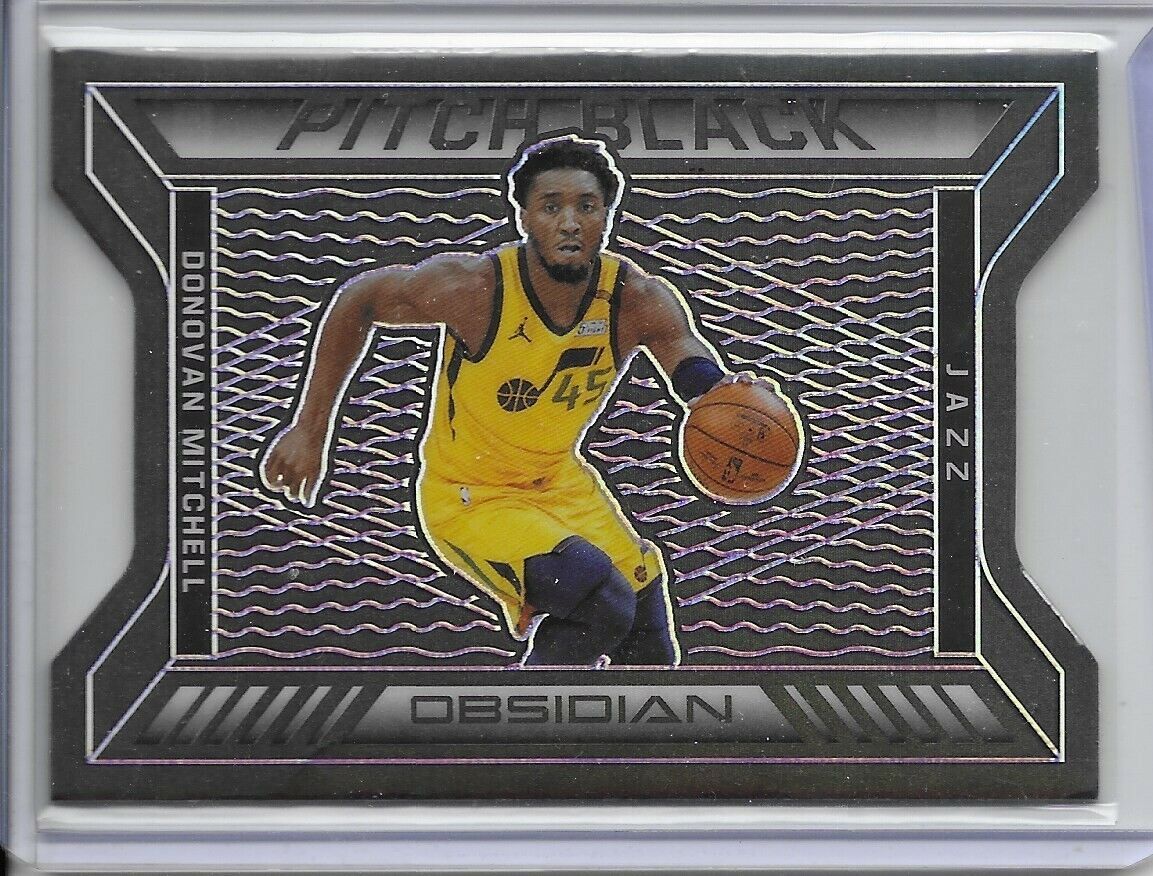 2020-21 Obsidian Pitch Black Purple Etch- Donovan Mitchell /75 Utah Jazz!