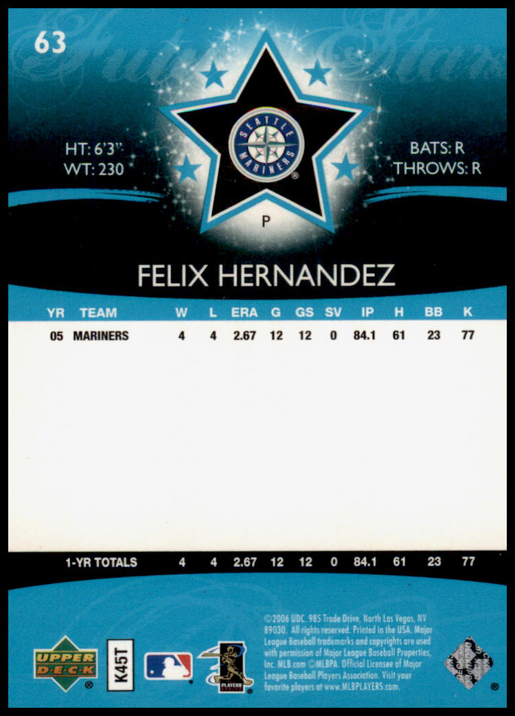 2006 Upper Deck Future Stars #63 Felix Hernandez