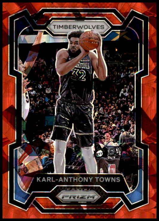 2023-24 Panini Prizm #78 Karl-Anthony Towns Prizms Red Ice