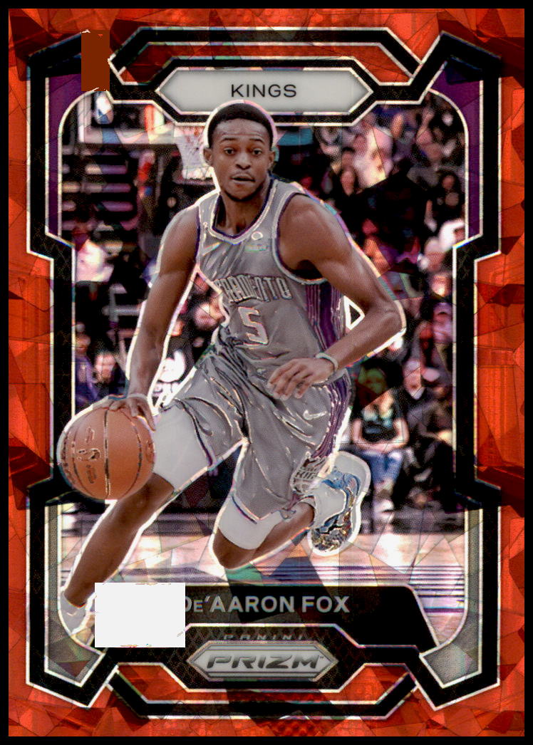 2023-24 Panini Prizm #6 De'Aaron Fox Prizms Red Ice