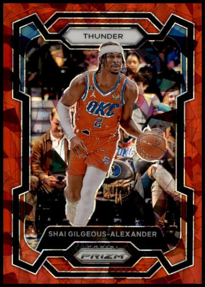 2023-24 Panini Prizm #85 Shai Gilgeous-Alexander Prizms Red Ice