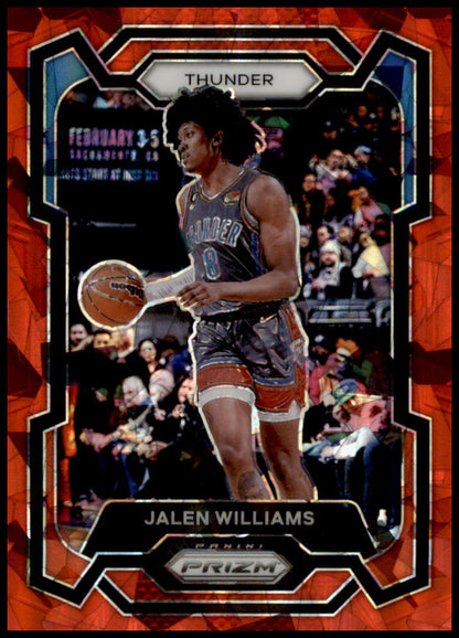 2023-24 Panini Prizm #19 Jalen Williams Prizms Red Ice