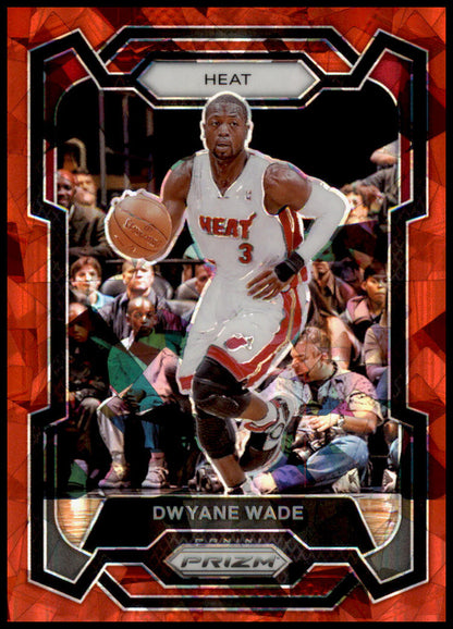 2023-24 Panini Prizm #182 Dwyane Wade Prizms Red Ice