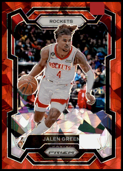 2023-24 Panini Prizm #29 Jalen Green Prizms Red Ice