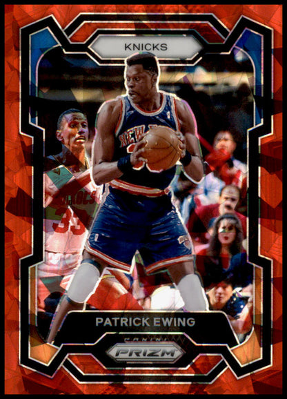 2023-24 Panini Prizm #188 Patrick Ewing Prizms Red Ice