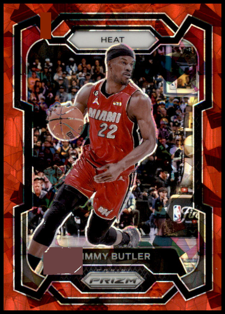 2023-24 Panini Prizm #118 Jimmy Butler Prizms Red Ice