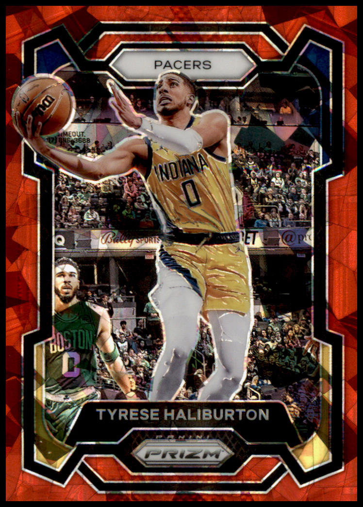 2023-24 Panini Prizm #102 Tyrese Haliburton Prizms Red Ice