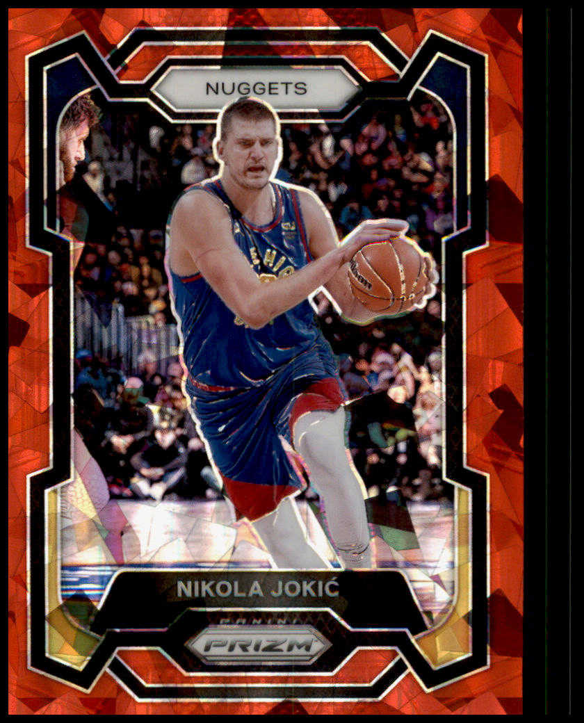 2023-24 Panini Prizm #17 Nikola Jokic Prizms Red Ice