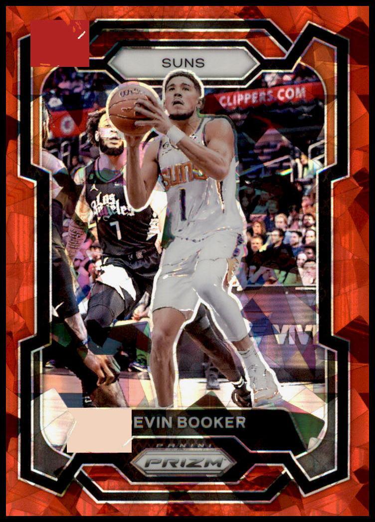 2023-24 Panini Prizm #58 Devin Booker Prizms Red Ice