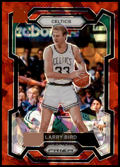 2023-24 Panini Prizm #189 Larry Bird Prizms Red Ice