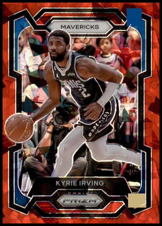 2023-24 Panini Prizm #22 Kyrie Irving Prizms Red Ice