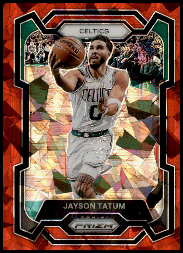 2023-24 Panini Prizm #2 Jayson Tatum Prizms Red Ice